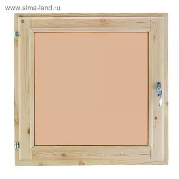 Окно, 6060см, двойное стекло, тонированное, из хвои