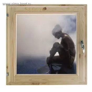 Окно 70х70 см, "Релакс", однокамерный стеклопакет, хвоя