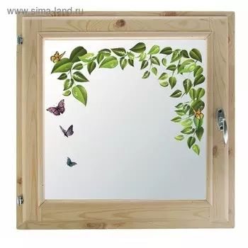 Окно 70х70 см, "Весна", однокамерный стеклопакет, уплотнитель, хвоя