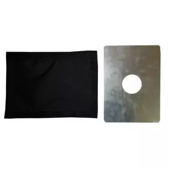 Окно "Пингвин", с металлической вставкой, выход под трубу, 31х23 см