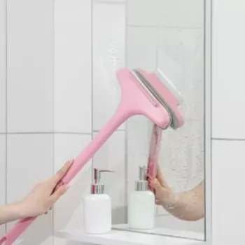 Окномойка с пластиковой ручкой и сгоном, 20,354 см, цвет МИКС