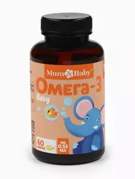 Омега-3 для детей Беби, 60 капсул