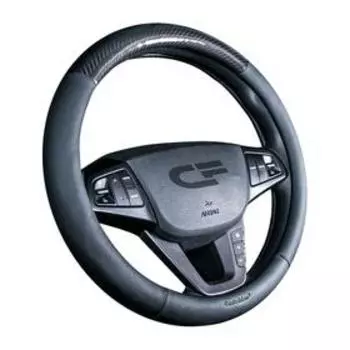Оплетка Carbon CF, экокожа-карбон, черный