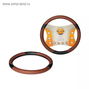 Оплетка из искусственной кожи Airline AWC-CM-05L, коричневая/черная, 40см, L
