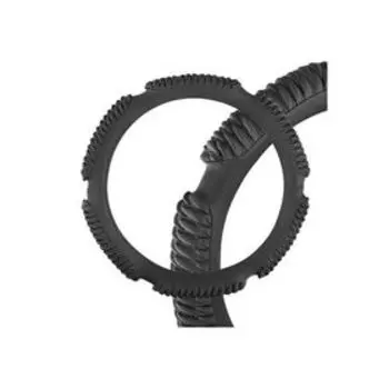 Оплетка кожаная, 6 подушечек M черная Skyway, рельефная ECO, S01102223