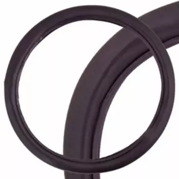 Оплетка кожаная, M черная Skyway, гладкая, S01102050