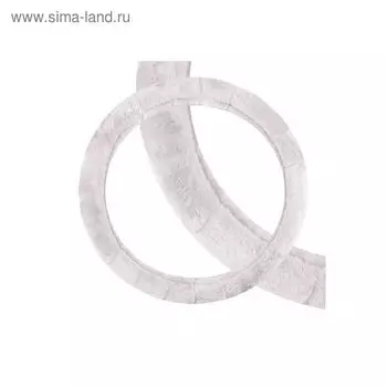 Оплетка меховая искуст., M серая Skyway, с прострочкой ECO, S01107021