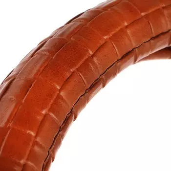 Оплетка на руль A2DM, размер М, экокожа, плетение, коричневая