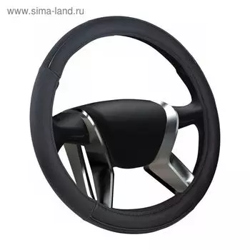 Оплетка на руль виниловая Azard Объемный винил "M",d=38см,чёрный