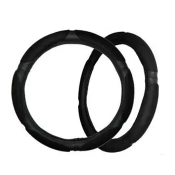 Оплетка на руль "XL",d=42см, спонж 6 лепестков, чёрный