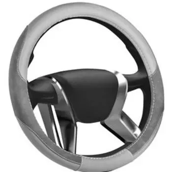 Оплетка на руль замшевая Senator Michigan "M",d=38см,серый