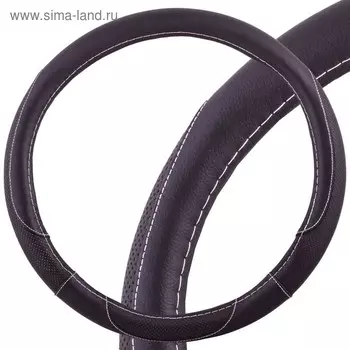 Оплетка Skyway Art-4, размер M, экокожа, черный, S01102312