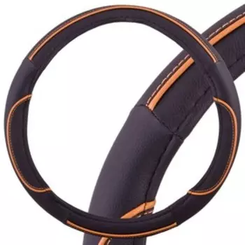 Оплетка Skyway Combo-5, размер M, экокожа, черно-оранжевый, S01102335