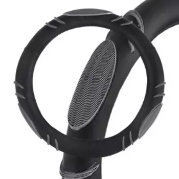 Оплетка Skyway Comfort-2, размер М, экокожа, черно-серый, S01102062