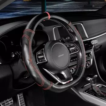 Оплетка Skyway Drift-3, размер M, ПВХ, экокожа, черно-красная