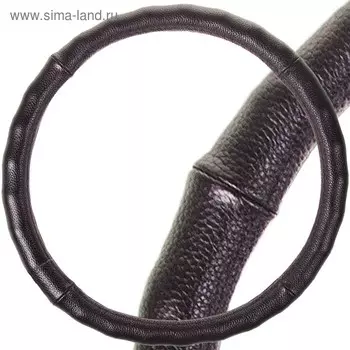 Оплетка Skyway Real-6, размер М, кожа натуральная, черный, S01108010
