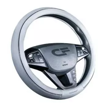 Оплетка Tiltan, экокожа, серый/черный