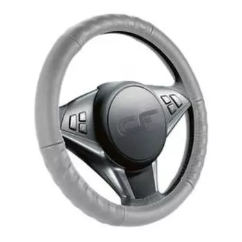 Оплетка Track, натуральная кожа, серый