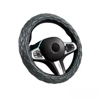 Оплётка на руль CarFashion SHUTTLE, размер M, цвет серый/серый