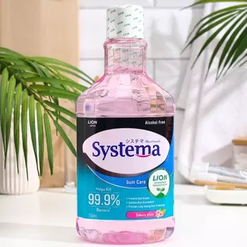 Ополаскиватель для полости рта LION Thailand Systema "Цветущая вишня", 750 мл