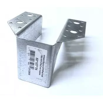 Опора бруса открытая 50х107х76х2 мм, цинк