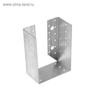 Опора бруса ТУНДРА krep, закрытая, 140105602 мм, цинк, в упаковке 1 шт.