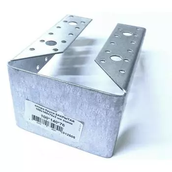 Опора бруса закрытая 100х140х76х2 мм, цинк