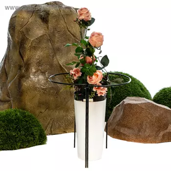 Кустодержатель, d = 40 см, h = 50 см, металл, чёрный