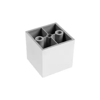 Опора квадратная, H=50 мм, цвет матовый хром