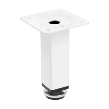 Опора квадратная OKV001WH ТУНДРА, d=2525 мм, H=100 мм, белая