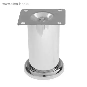 Опора мебельная 50*100 мм (В-140) 0,6 мм, хром /100/