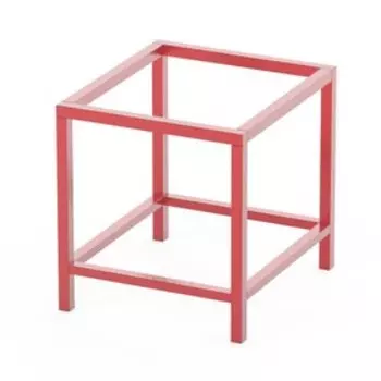 Опора напольная, 300 × 300 × 530 для монтажной площадки, труба проф. 20 × 20 × 1,2 мм