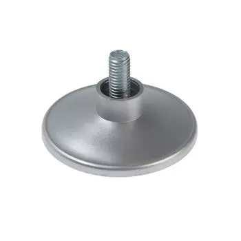 Опора регулируемая, цвет матовый хром