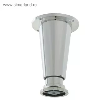 Опора регулируемая, Н=100 мм, цвет хром