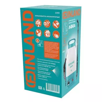 Опрыскиватель аккумуляторный, 6 л, с пластиковым брандспойтом, FINLAND AQUA