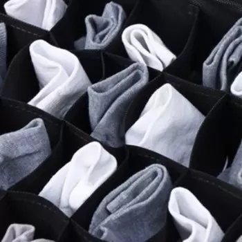 Органайзер для хранения белья Доляна «Смарт», 24 ячейки, 323210 см, чёрный