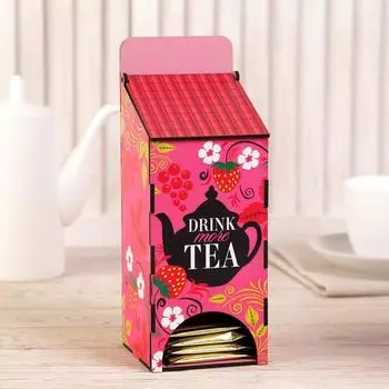 Органайзер для чая "Розовый" 255х113х136 мм