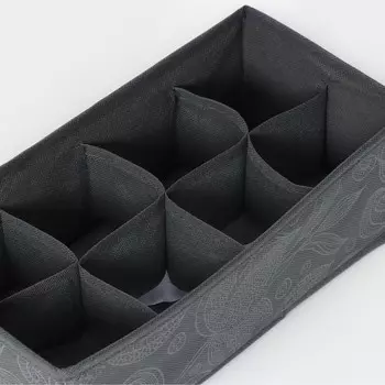 Органайзер для хранения белья Доляна «Нея», 8 ячеек, 281410 см, серый