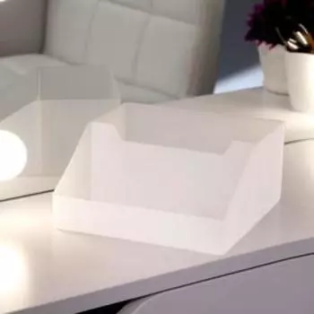 Органайзер для хранения маникюрных/косметических принадлежностей, 2 секции, 16,7 × 16,7 × 8 см, цвет белый