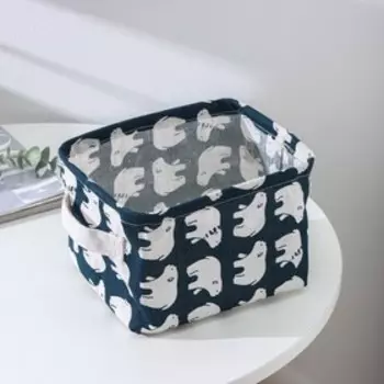 Корзина для хранения с ручками «Медведи», 20.316.513.3 см