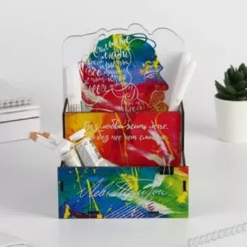 Органайзер для канцтоваров "Толстой" 14,2*19.1*13.6 см.