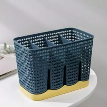 Сушилка для столовых приборов Доляна «Геш», 4 отделения, 17.510.512 см, МИКС