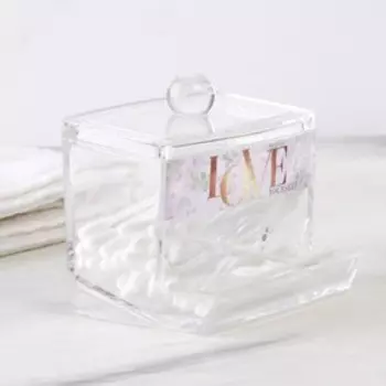 Органайзер для ватных палочек "Love", 10,5 х 9,5 см