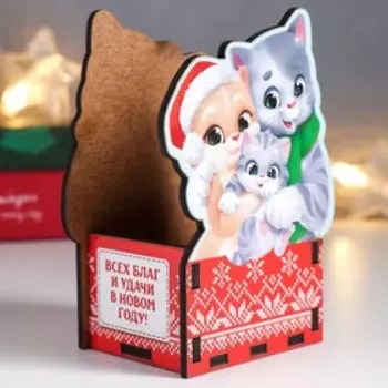 Органайзер "Кот. Семья" 12х9 см