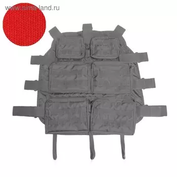 Органайзер на сиденье модульный Tplus Тип2, 6 подсумков на молнии оксфорд 600, красный (T009625) 3