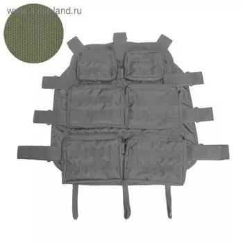 Органайзер на сиденье модульный Tplus Тип2, 6 подсумков на молнии оксфорд 600, олива (T009627) 326