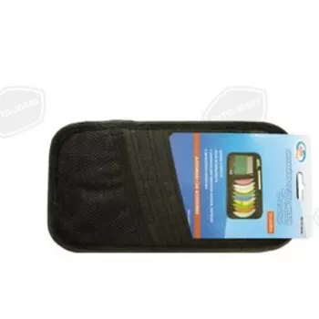 Органайзер на солнцезащитный козырек, 20 дисков, 30,5*16 см, черный