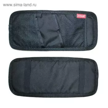Органайзер на солнцезащитный козырек Tplus, оксфорд 600, черный (T002212)