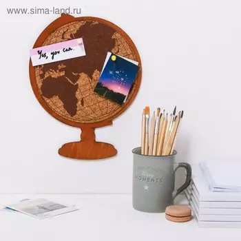 Органайзер настенный с пробковой доской "Карта"