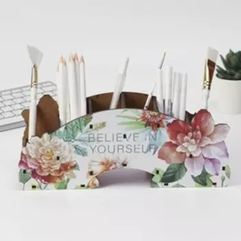 Органайзер настольный "Цветы" 275х110х74 мм
